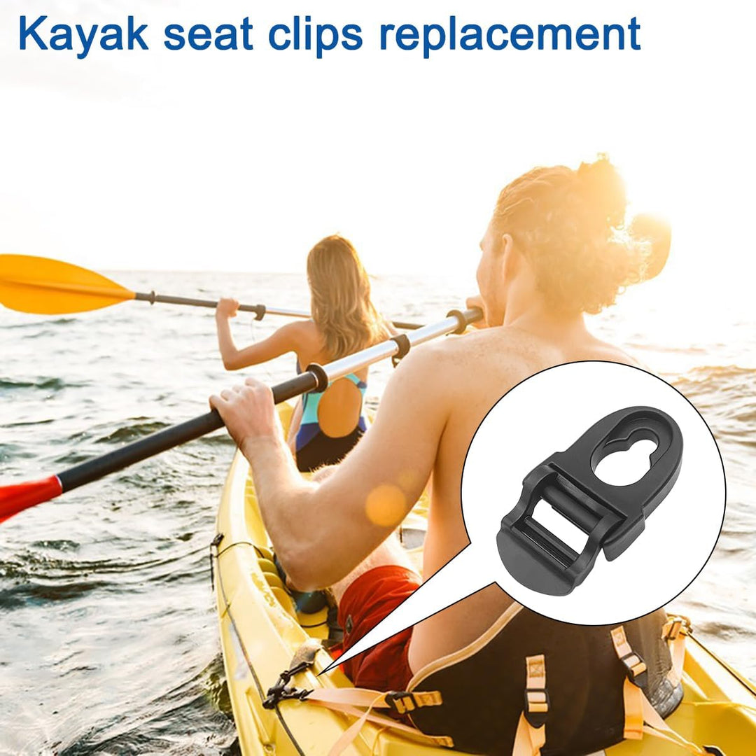 Black Nylon Kayak Seat Strap Clips, 4-Pack - Just Closeouts Canada Inc.X004XWLZND