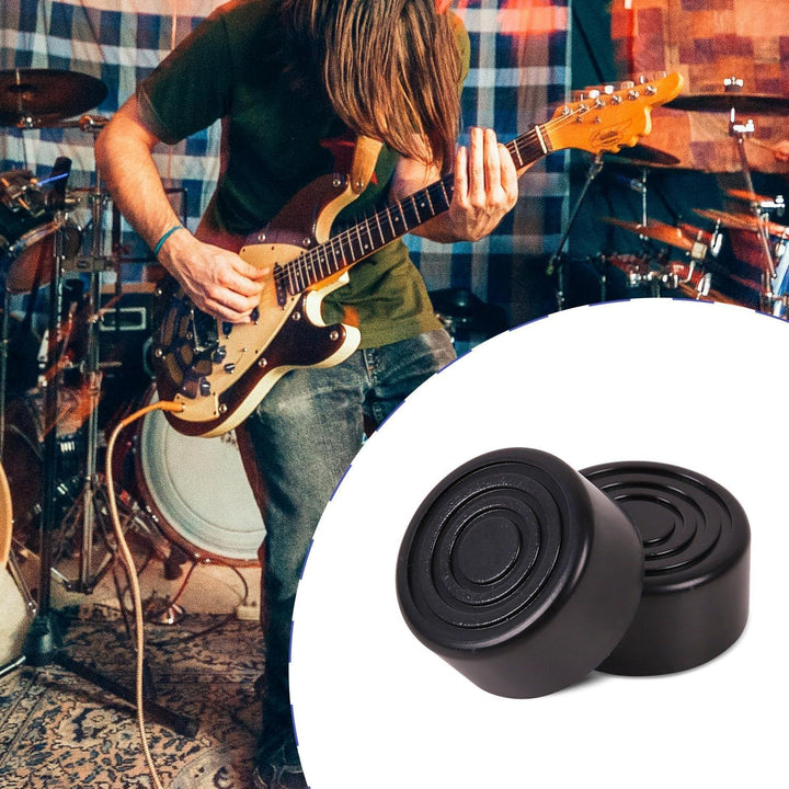 Black guitar effects pedal footswitch toppers, pack of 20, view 3