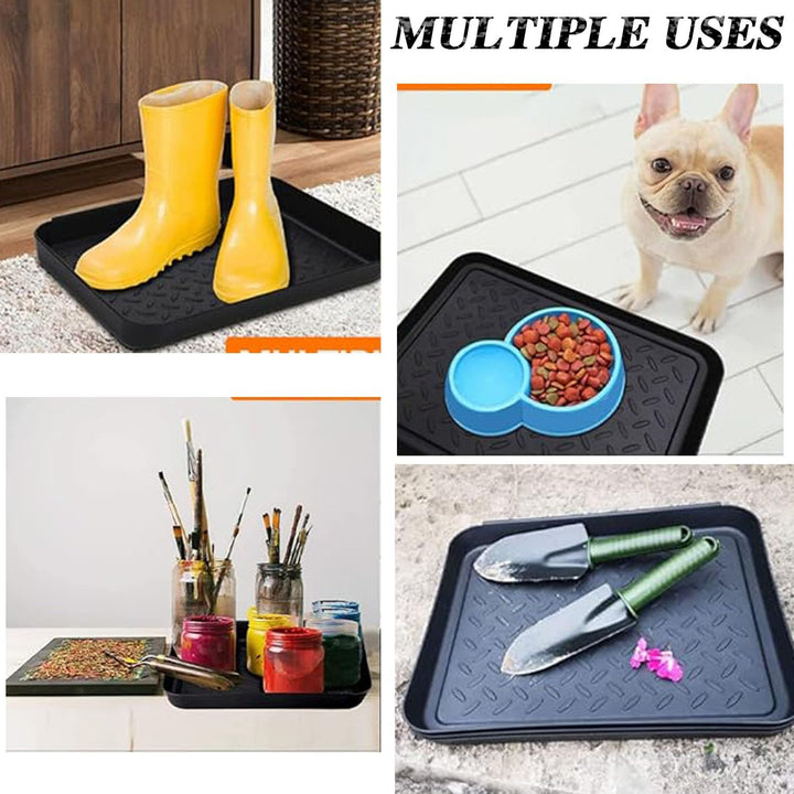 Black Raised-Edge Boot and Shoe Trays, 5-Pack - Just Closeouts Canada Inc.X004LXB5E3