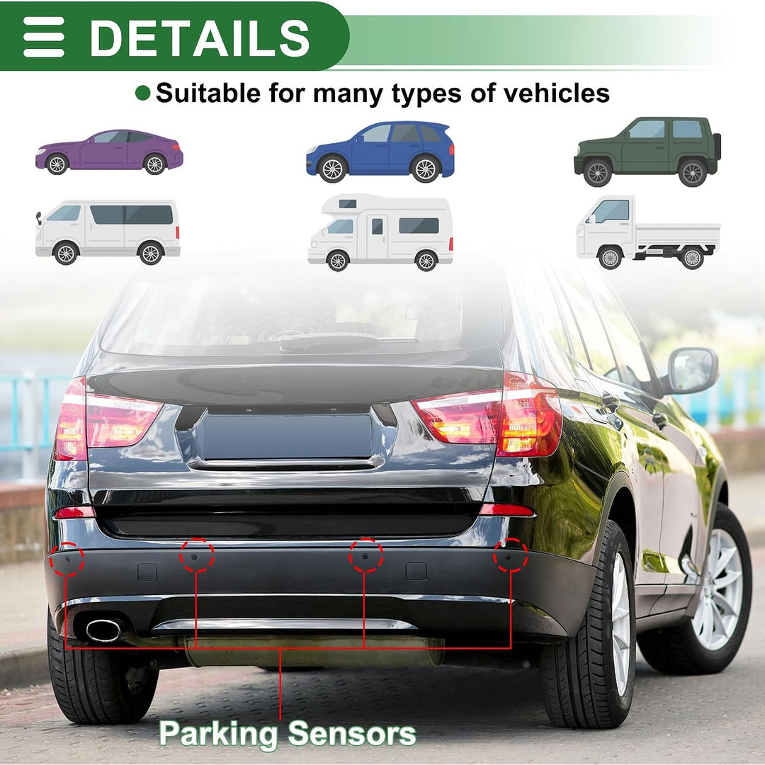 Black Reverse Parking Sensor Kit, 2 Sensors and Buzzer - Just Closeouts Canada Inc.