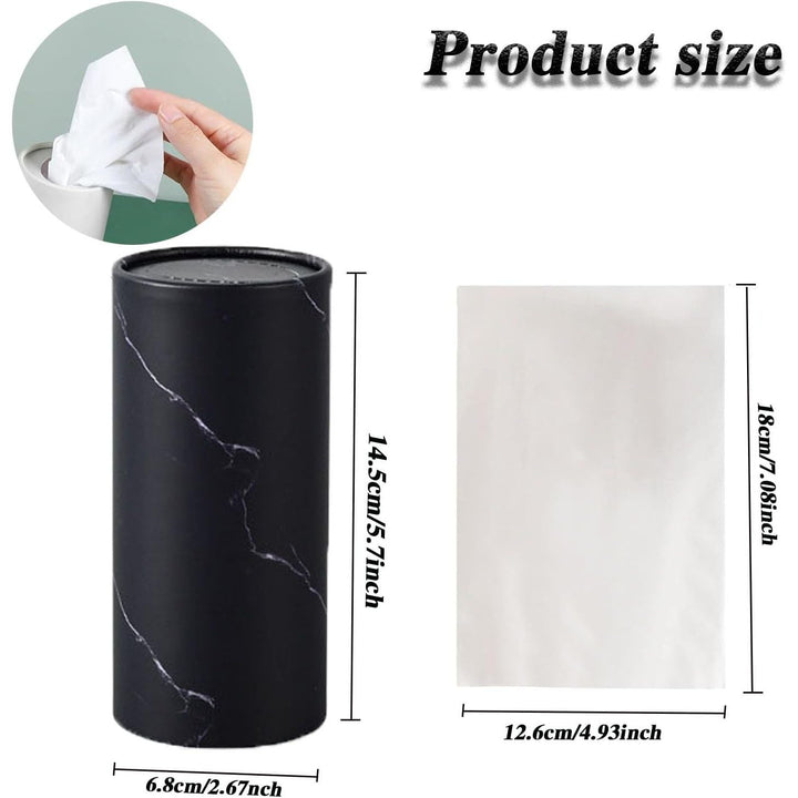Black Round Car Cup-Holder Tissue Canister - Just Closeouts Canada Inc.X004MORGUD