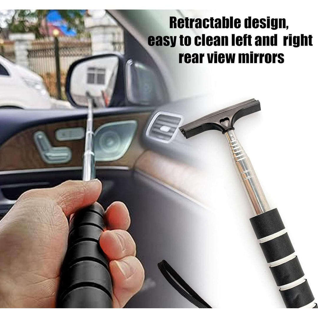 Black Telescopic Car Mirror Squeegee, 22–98 cm - Just Closeouts Canada Inc.X00463EYTB