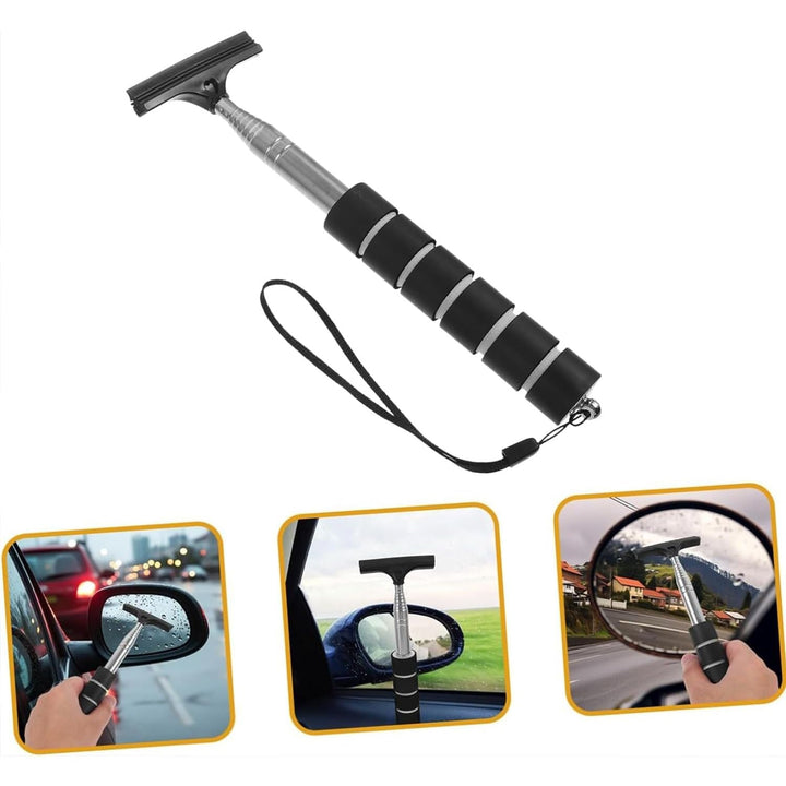 Black Telescopic Car Mirror Squeegee, 22–98 cm - Just Closeouts Canada Inc.X00463EYTB