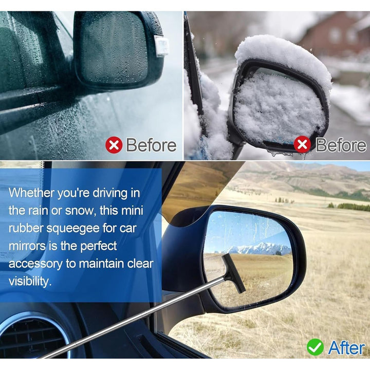 Black telescopic car mirror wiper, view 5