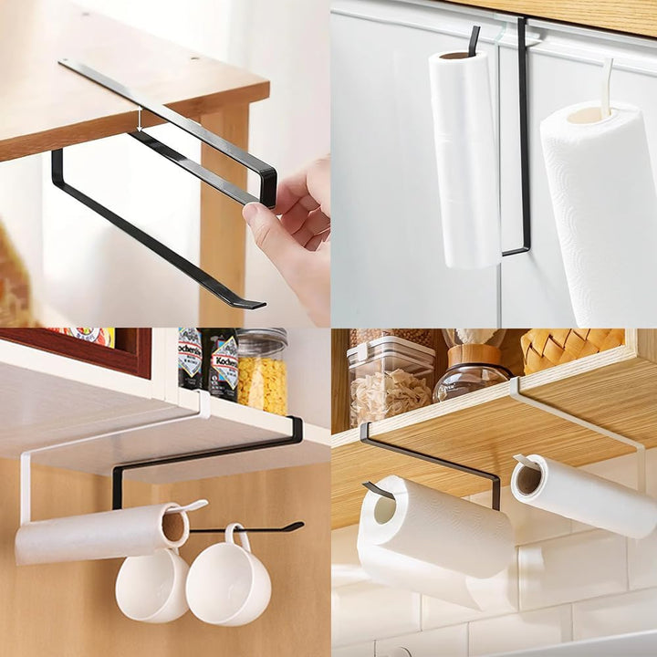 Black Under-Cabinet Tumbler Lid and Paper Towel Holder - Just Closeouts Canada Inc.