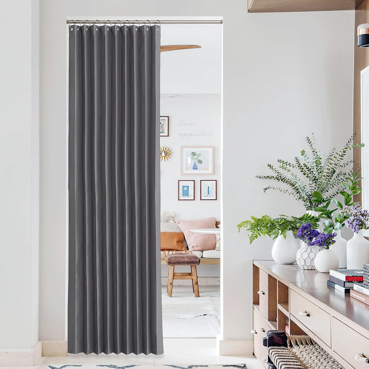 Blackout Doorway Curtain, Grey, 50 x 80 in, 1 Panel - Just Closeouts Canada Inc.