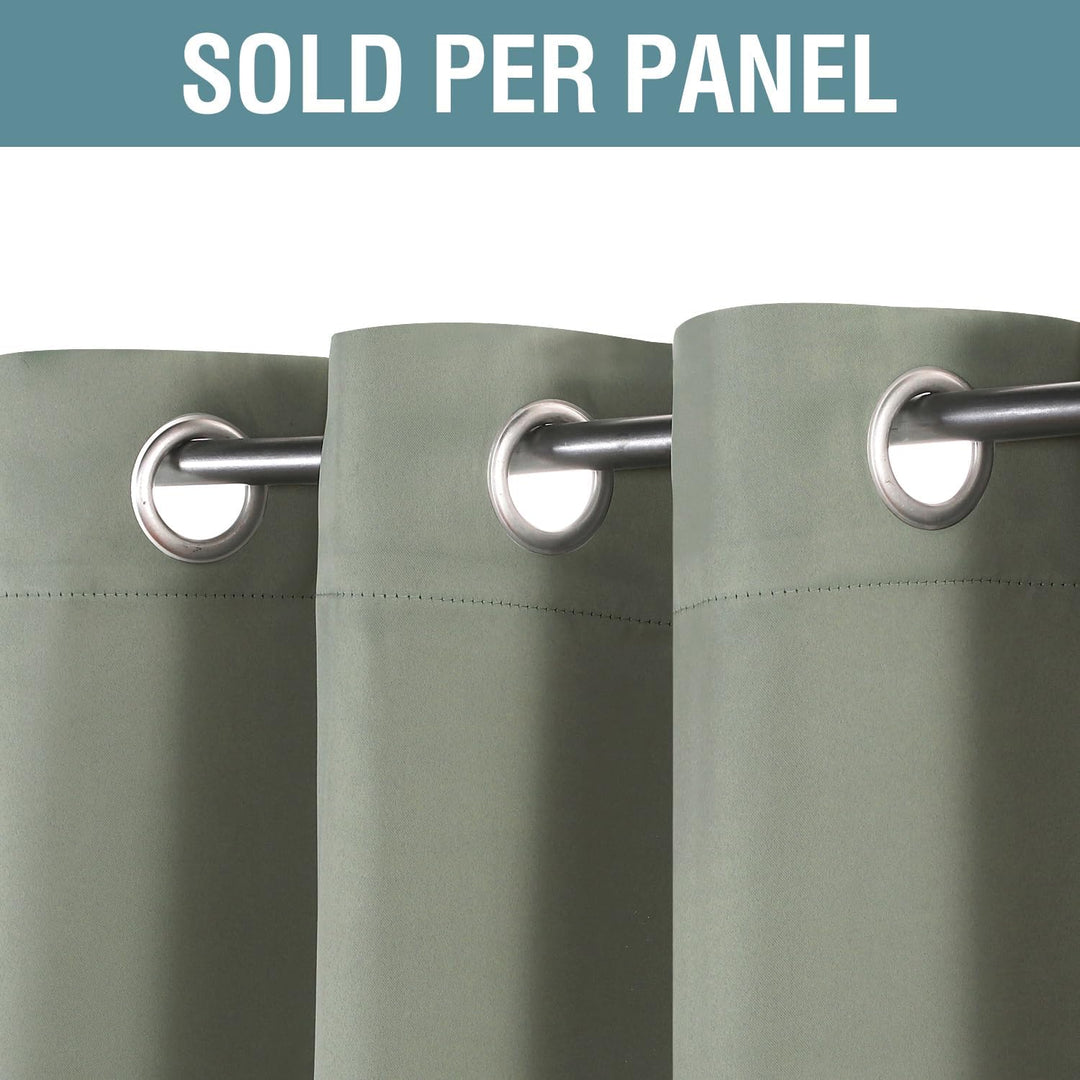 Blackout Grommet Curtain, Sage, 52 x 84 in, 1 Panel - Just Closeouts Canada Inc.