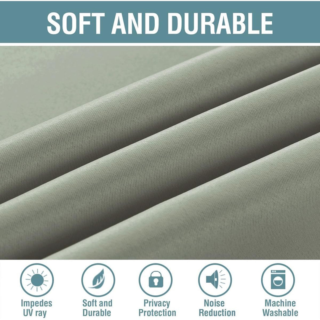Blackout Grommet Curtain, Sage, 52 x 84 in, 1 Panel - Just Closeouts Canada Inc.