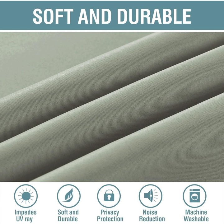 Blackout Grommet Curtain, Sage, 52 x 84 in, 1 Panel - Just Closeouts Canada Inc.