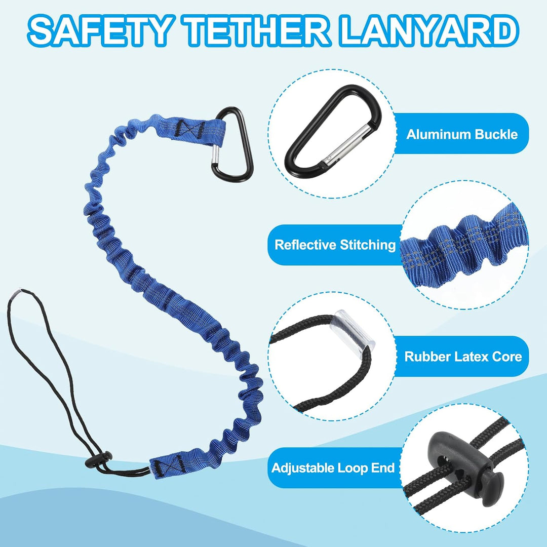 Blue 3-Foot Retractable Tool Lanyards, 12-Pack - Just Closeouts Canada Inc.
