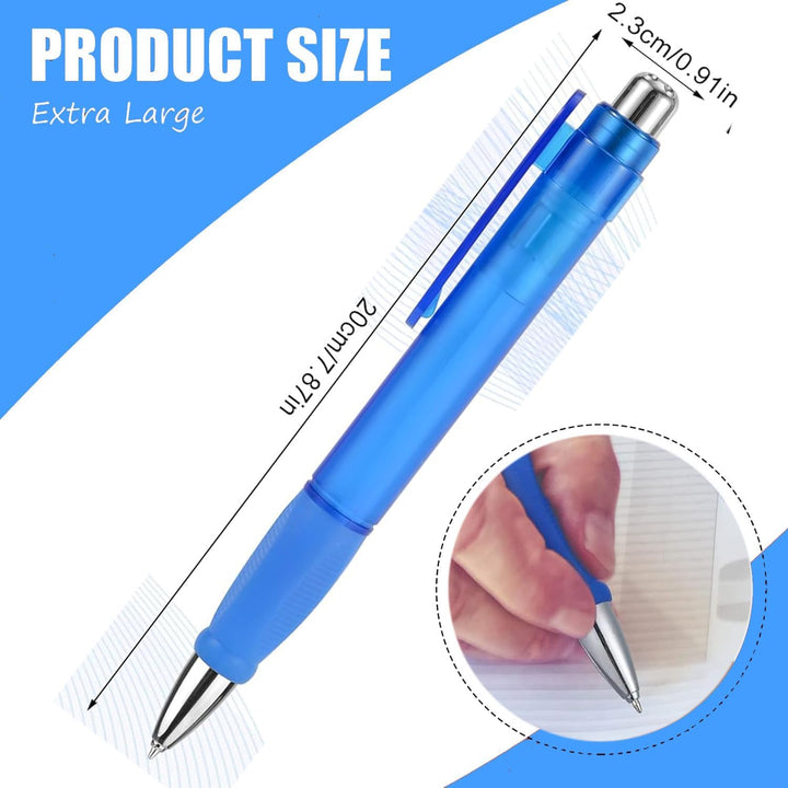 Blue Jumbo Thick-Grip Ballpoint Pens, 3 Pack - Just Closeouts Canada Inc.X004CZQWPR
