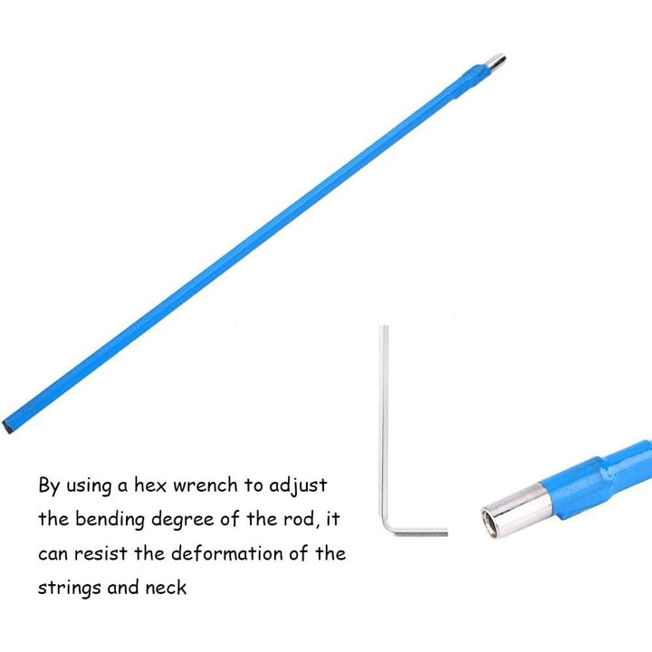 Blue 42 cm two-way guitar truss rod and L wrench, view 4