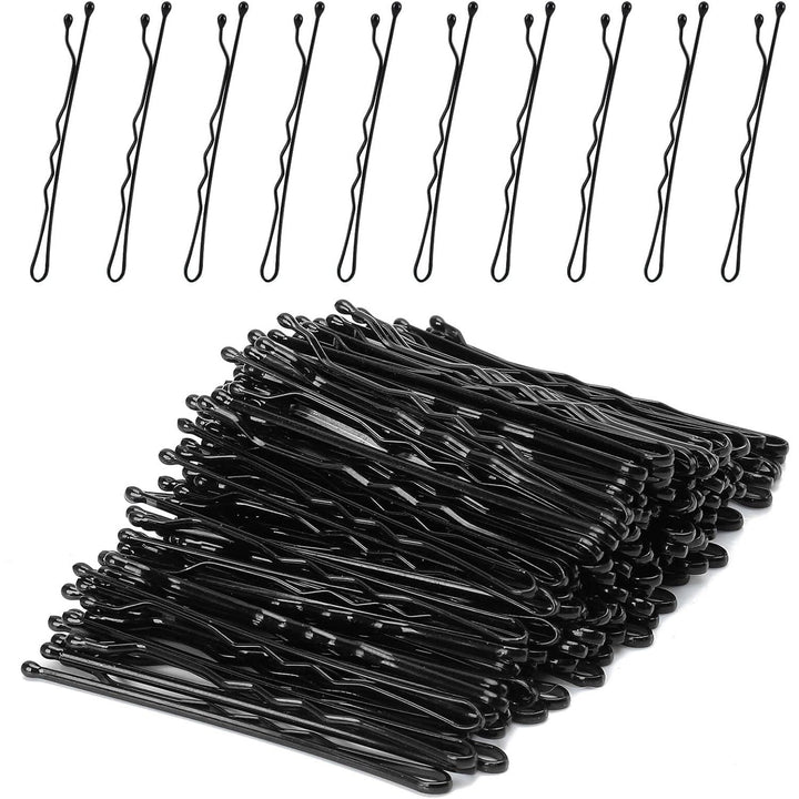Bobby Pins, 200Count Black Hair Pins Hairpins with Box for Women Lady Girls Kids Hair Pin Invisible Wave Hairgrip Barrette Hairclip Bulk Hair Accessories (Black,2.2 Inch) - Just Closeouts Canada Inc.