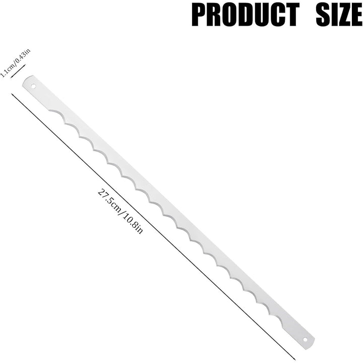 Stainless serrated bread knife replacement blade, source view 2