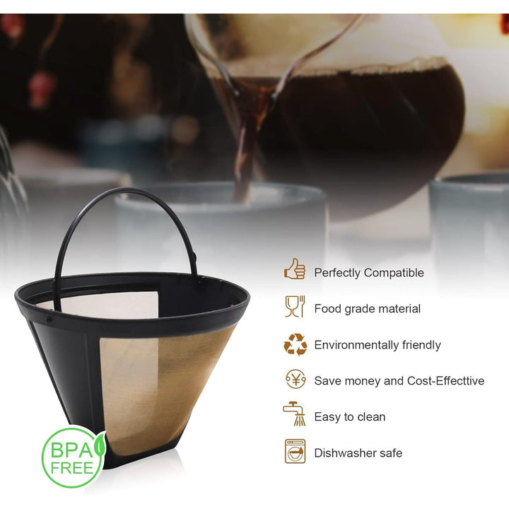 BRIKINTE Reusable Coffee Filter for Ninja Dual Brew Coffee Maker - 3 Pack K Cup Pods and 2 Pack Filter 4 for CFP301 CFP201 - Just Closeouts Canada Inc.