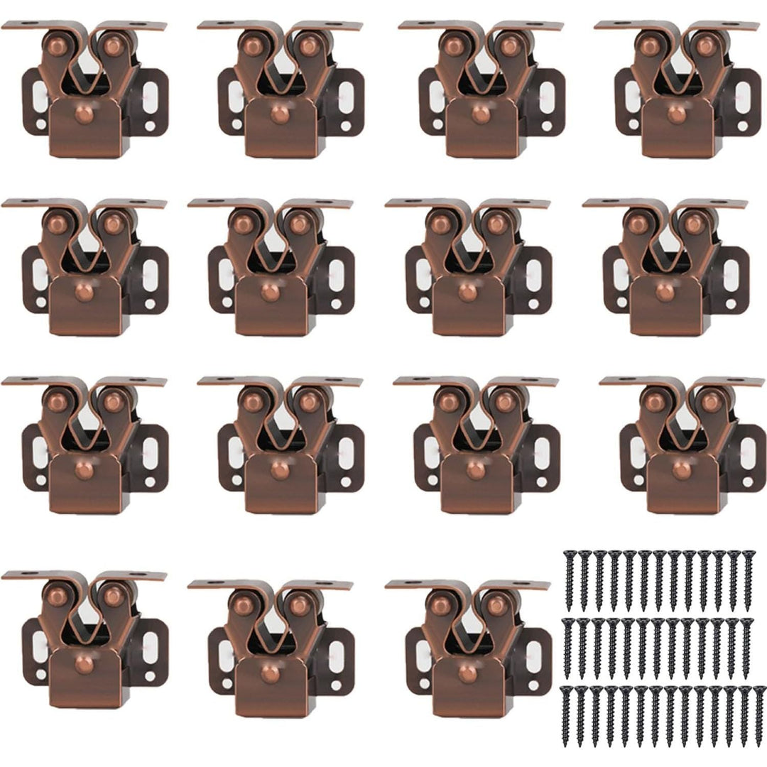 Bronze-Tone Double Roller Cabinet Catches, 15 Sets - Just Closeouts Canada Inc.X004S5WVG5