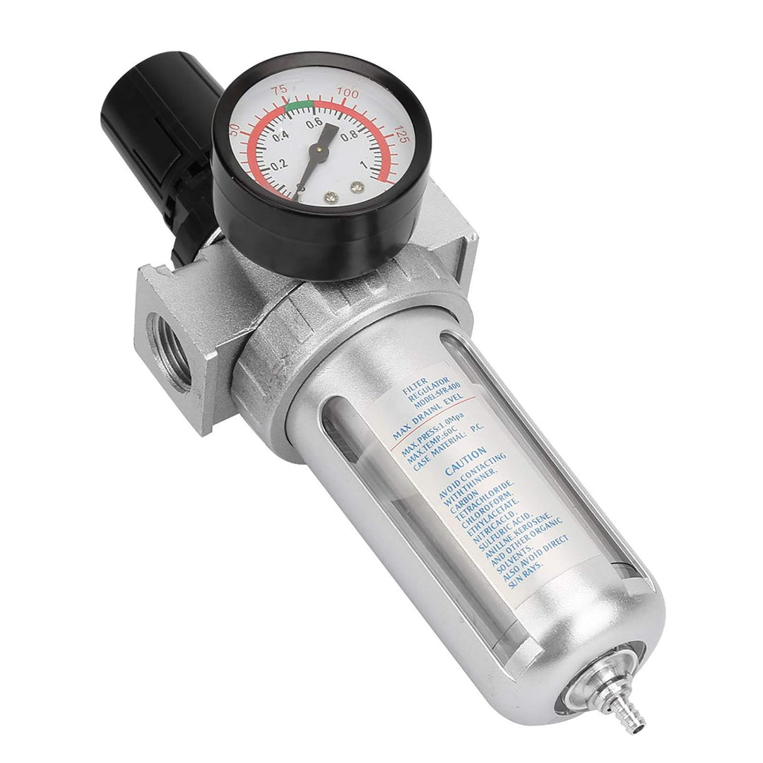 BSP 1/2-inch compressed air filter regulator with water trap