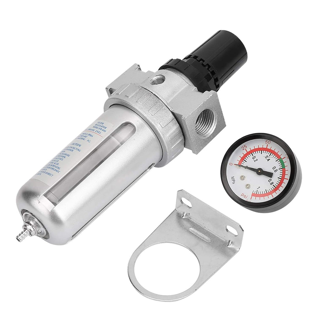 BSP 1/2-inch air filter regulator and water trap, view 6