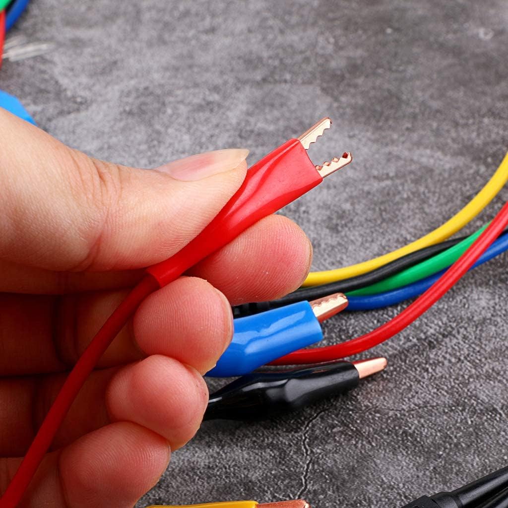 BTSKY 5 Color Identified Automotive Back Probe Lead Set - 15 Pcs 3 Configurations 30V Back Probe Pin + 5 Pcs 4mm Banana Plug to Alligator Clip Extension Lead 500V 5A for Circuit Testing(20 Pcs) - Just Closeouts Canada Inc.
