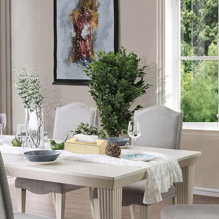 BTSKY PU Leather Tissue Box Holder, Household Rectangular Facial Tissue Box Cover Napkin Holder Paper Case Dispenser for Home Office Car Countertop(Gold) - Just Closeouts Canada Inc.