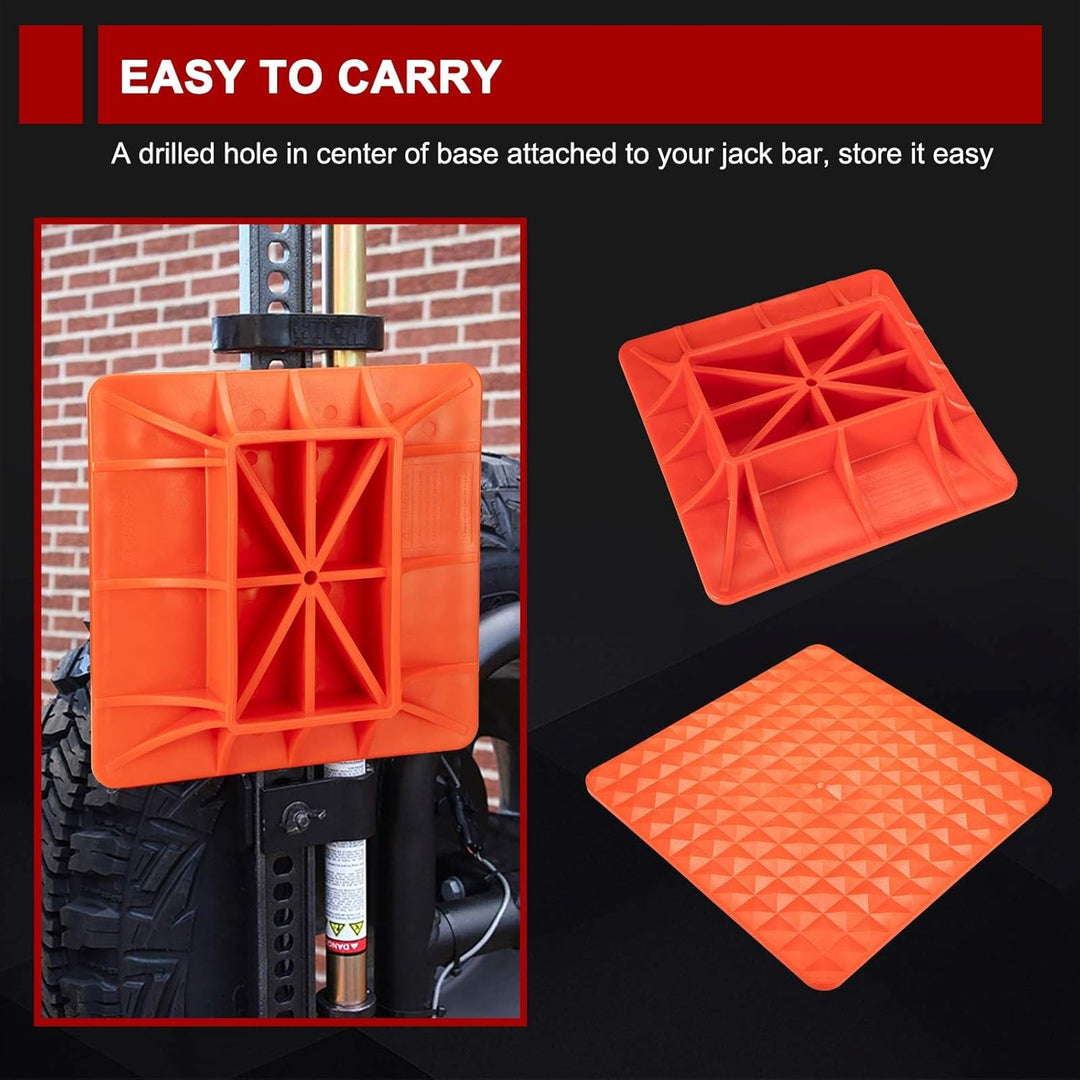 BUNKER INDUST Off - Road Base Compatible with Lift Jack,Farm Jack Board Mate Support Plate Sand Mud Snow Recovery Accessories for Truck Jeep ATV SUV UTV - Just Closeouts Canada Inc.