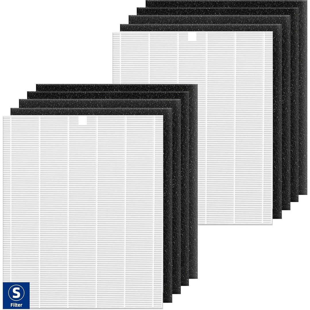 C545 Replacement Filter S Compatible with Winix C545, B151, P150, 9300 Air Purifier - 2 True HEPA Filters + 8 Activated Carbon Pre - Filters - Compare to Part  1712 - 0096 - 00, 2522 - 0058 - 00 - Just Closeouts Canada Inc.