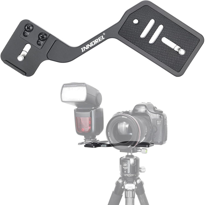 Camera Flashlight Tripod Bracket Professional Multi-Functional Portable Universal Aluminum Bracket with Dual 1/4" Screw Mount Holder for DSLR Camera Stand Shooting LED Light Stand - Just Closeouts Canada Inc.X004MVGZTJ