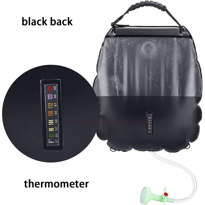 Camping SolarHeating Shower Bag Outdoor Portable Solar Shower Bath Bag for Camping Beach Swimming Outdoor Traveling Hiking - Blue - Just Closeouts Canada Inc.