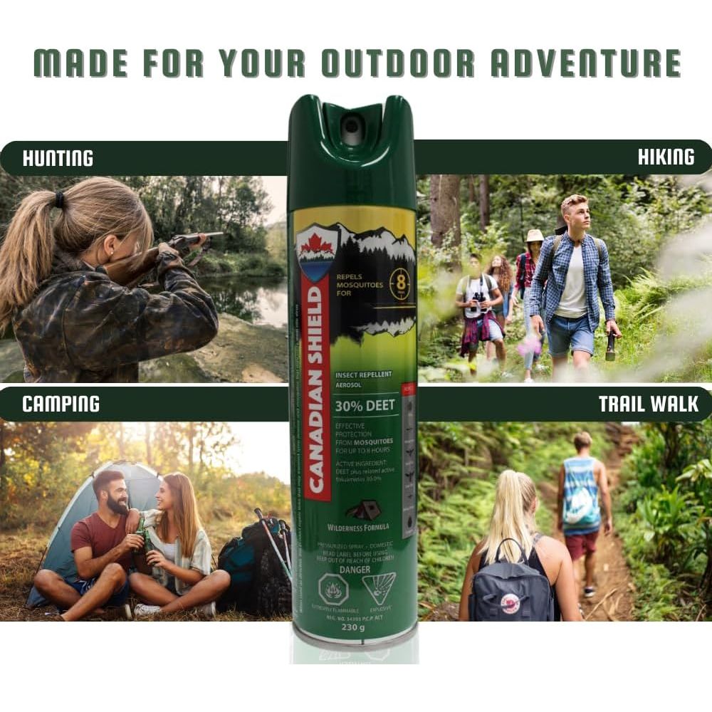 Canadian Shield Insect Repellent - 30% DEET Aerosol, 230G-CSA02 - Just Closeouts Canada Inc.