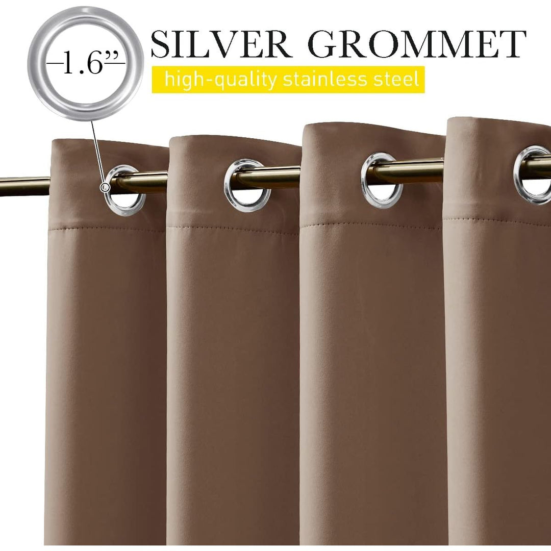Cappuccino Waterproof Outdoor Curtains, 84 x 95 in, 2 Panels - Just Closeouts Canada Inc.