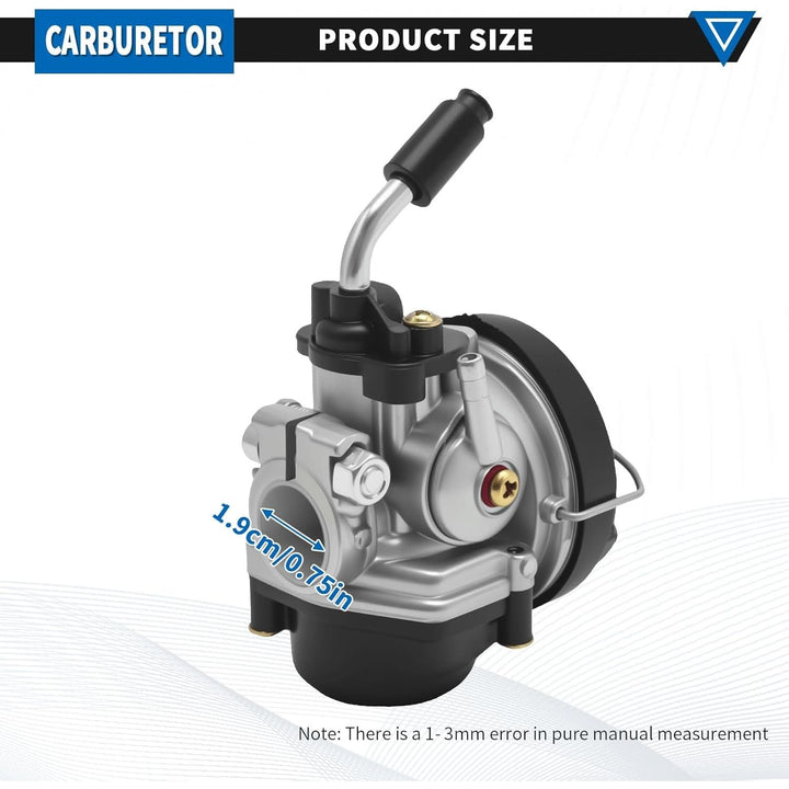 Carburetor for Dellorto Style SHA 14:12P for Tomos A35 TX50 A-35 Replacement for 2FM-090-047 - Just Closeouts Canada Inc.