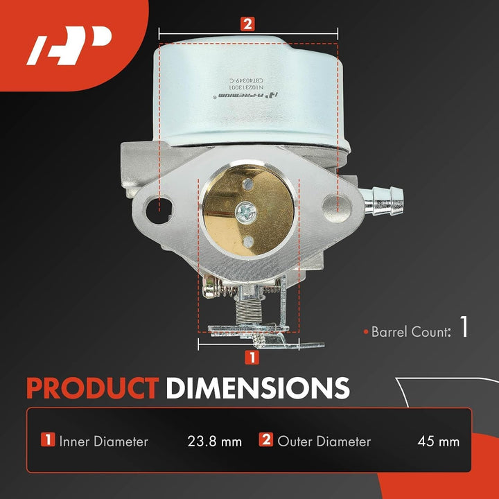 Carburetor for HMSK80–HMSK105 & LH318SA/LH358SA 8–10 HP - Just Closeouts Canada Inc.