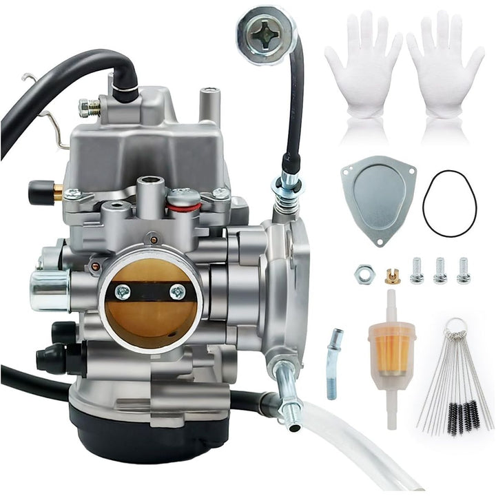 Carburetor for Yamaha 400 450 250 350 Kodiak Big Bear Grizzly Wolverine 2000 - 2014 YFM400 450 4X4 4WD ATV Carb Kit (come with cleaning tools and fuel filter) - Just Closeouts Canada Inc.