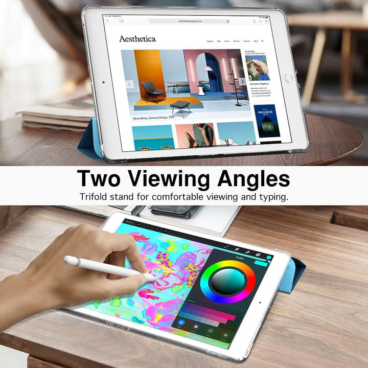 Case for iPad 9th Generation 2021/ iPad 8th Generation 2020/ iPad 7th Generation 2019, Soft Frosted Back Cover Slim Shell Case with Stand for iPad 10.2 inch,Auto Wake/Sleep, Cobalt Blue - Just Closeouts Canada Inc.