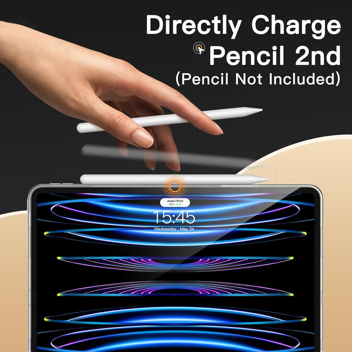 Case for iPad Pro 11 - Inch 2022/2021/2020 Model (4th/3rd/2nd Generation), Soft TPU Transparent Slim Shockproof Tablet Cover, Support Pencil 2nd Charging (Clear) - Just Closeouts Canada Inc.