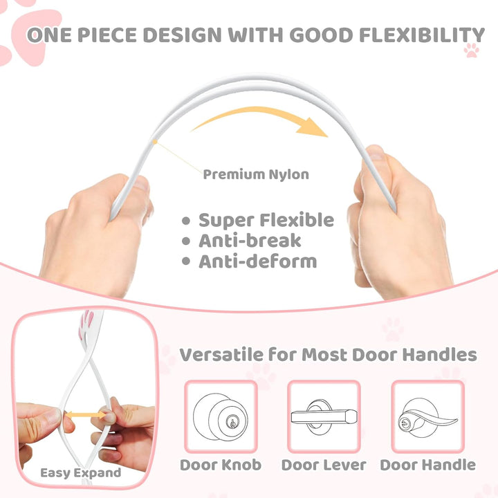 Cat Door Latch, Adjustable Cat Door Stopper Dog Proof Cat Litter Box with Door Access from 1.1" to 5.5", Pet Door Latch Holder Easy to Install, No Drill or Cut (1 Pack - Just Closeouts Canada Inc.