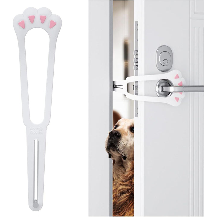 Cat Door Latch, Adjustable Cat Door Stopper Dog Proof Cat Litter Box with Door Access from 1.1" to 5.5", Pet Door Latch Holder Easy to Install, No Drill or Cut (1 Pack - Just Closeouts Canada Inc.