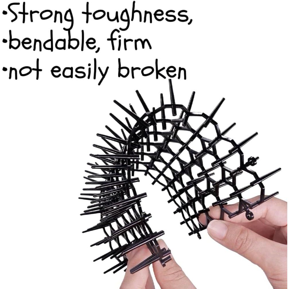 Cat Repellent Mat, Cat Repellent Mat Indoor & Outdoor for All Seasons, Keep Cats Out of Yard Permanently 5.9x7.8 inch, with Plastic Spikes(12 Pcs) - Just Closeouts Canada Inc.