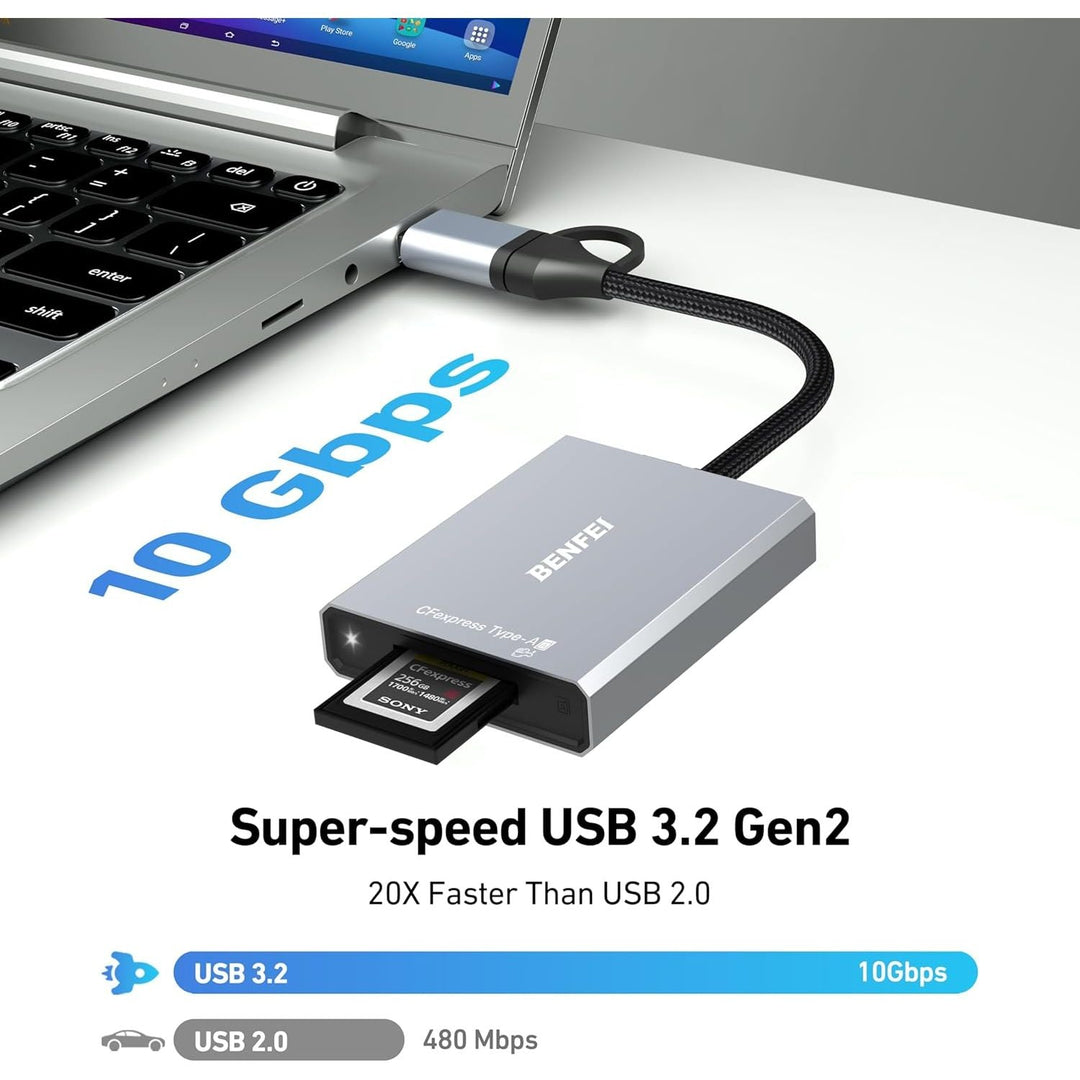 CFexpress Type A USB-A/USB-C Card Reader, 10 Gbps - Just Closeouts Canada Inc.