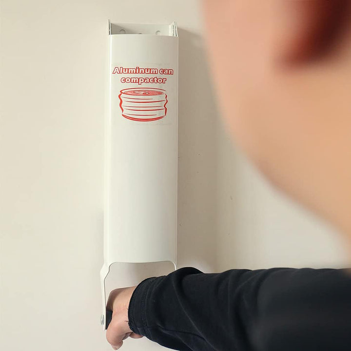 Chambridge Aluminum Can Compactor White – 8/12/16OZ Metal Can Crusher Heavy - Duty Wall - Mounted Smasher for Aluminum Seltzer, Soda, Beer Cans and Bottles for Recycling - Just Closeouts Canada Inc.