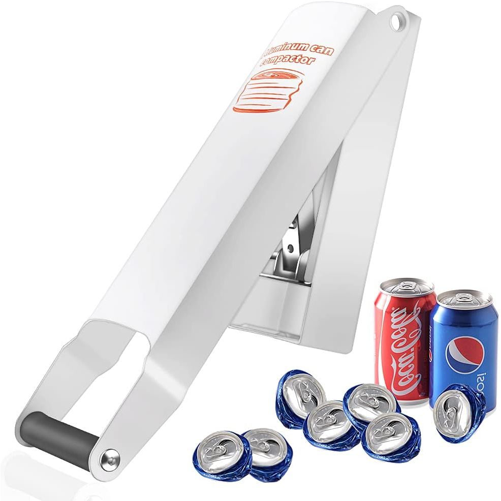 Chambridge Aluminum Can Compactor White – 8/12/16OZ Metal Can Crusher Heavy - Duty Wall - Mounted Smasher for Aluminum Seltzer, Soda, Beer Cans and Bottles for Recycling - Just Closeouts Canada Inc.