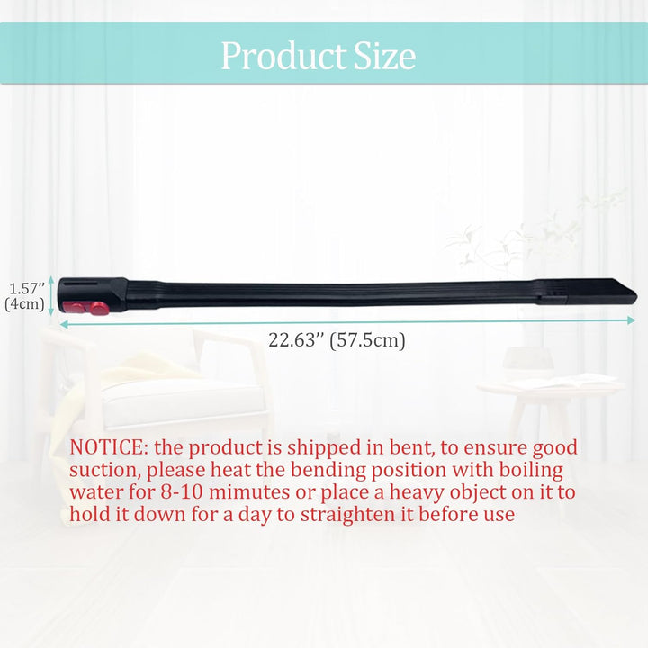 Charlux 22.6" Flexible Crevice Tool for Dyson V7 V8 V10 V11 V12 V15 Gen5 Cordless Vacuum Cleaner, Vacuum Accessories Attachment for Dryer Vent, Car Detailing, Gaps and Corners Cleaning - 22.6 Inches - Just Closeouts Canada Inc.