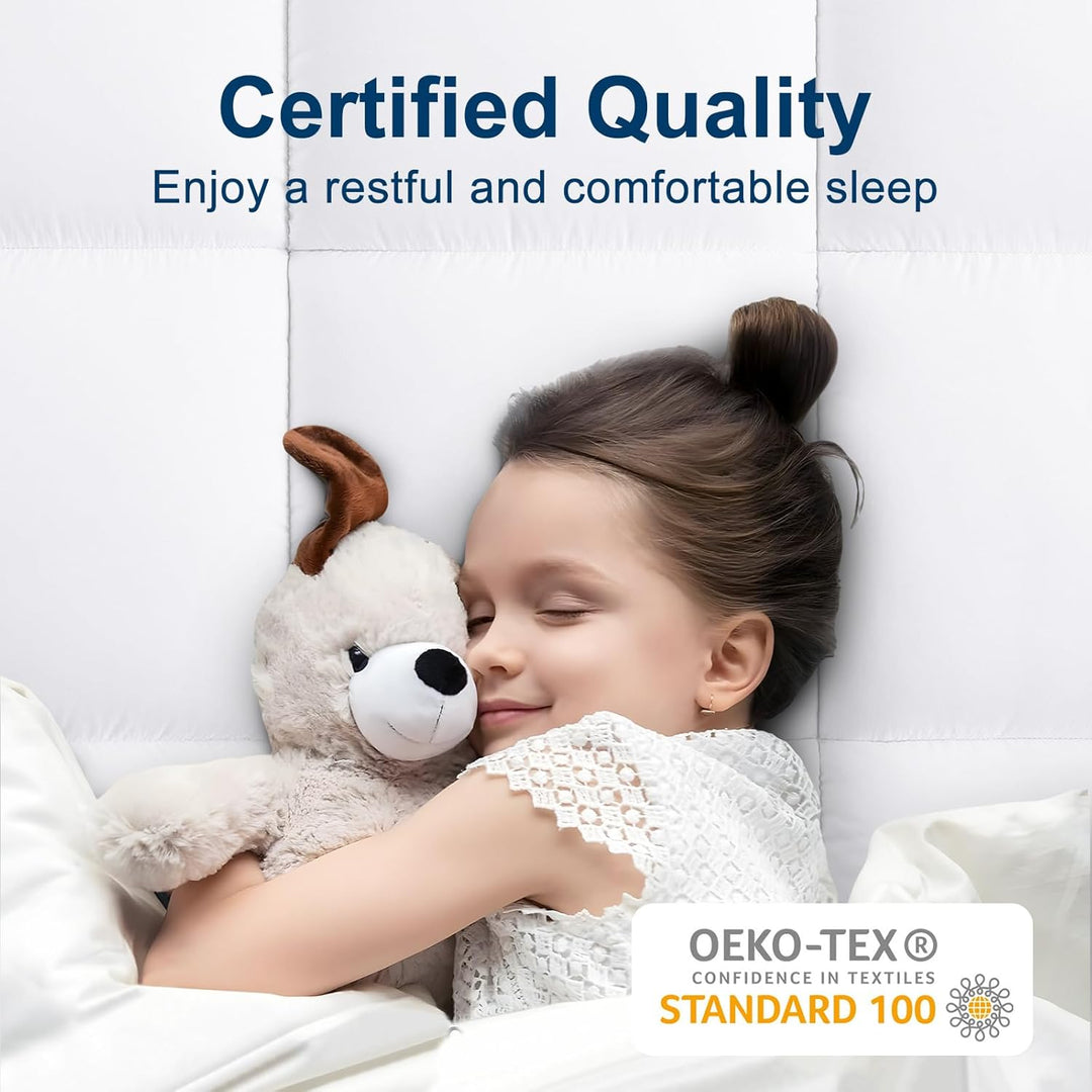 CHOPINMOON King Mattress Topper Extra Thick Mattress Pad, Plush Pillow Top Mattress Cover Soft Bed Topper,18" Deep Pocket - Just Closeouts Canada Inc.