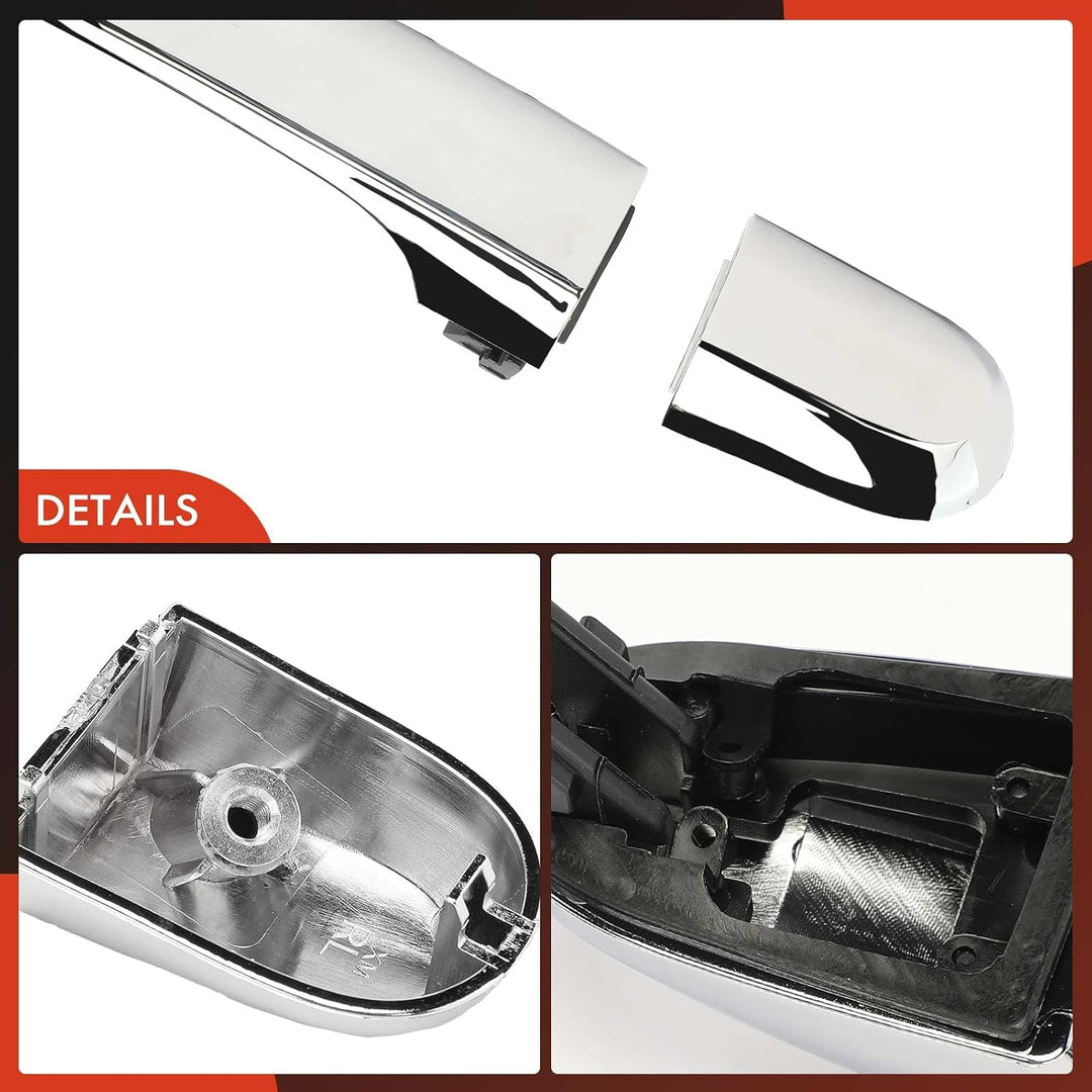 Chrome Front Exterior Door Handles for Kia Sorento 2011–2015, Pair - Just Closeouts Canada Inc.