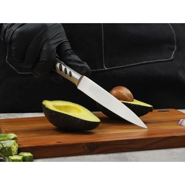 CHUSHIJI Knife Set,3 - Piece Stainless Steel Knife Set, Kitchen Knives Set,Chef Knife Set,8 Inch Chef's Knife,7 Inch Santoku Knife,5 Inch Utility Knife,Kitchen Gadgets for Women & Men with Gift Box - Just Closeouts Canada Inc.