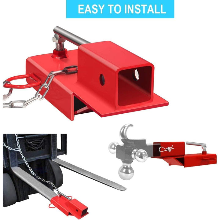 Clamp-On Forklift Trailer Hitch Adapter with 2-Inch Receiver - Just Closeouts Canada Inc.