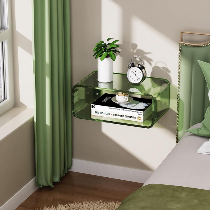 Clear Acrylic Floating Nightstand Shelf, 1-Tier - Just Closeouts Canada Inc.X004FI3CDL