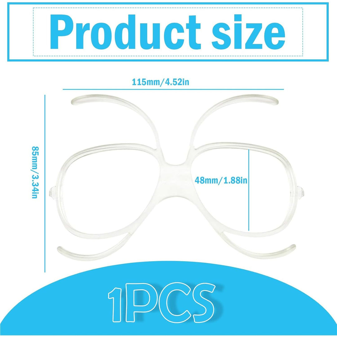 Clear Flexible Prescription Lens Insert Frame for Ski Goggles - Just Closeouts Canada Inc.