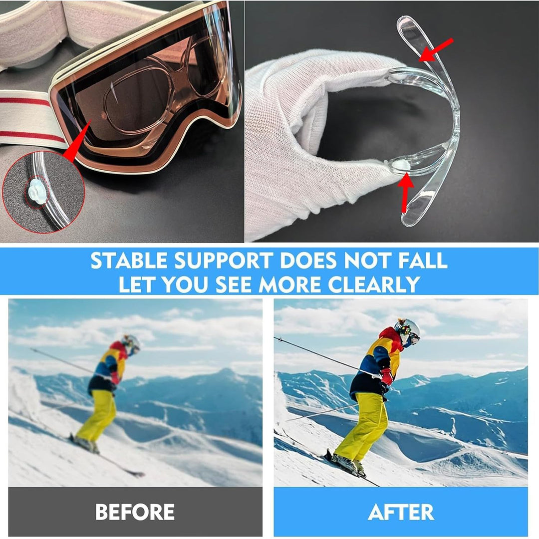 Clear Flexible Prescription Lens Insert Frame for Ski Goggles - Just Closeouts Canada Inc.