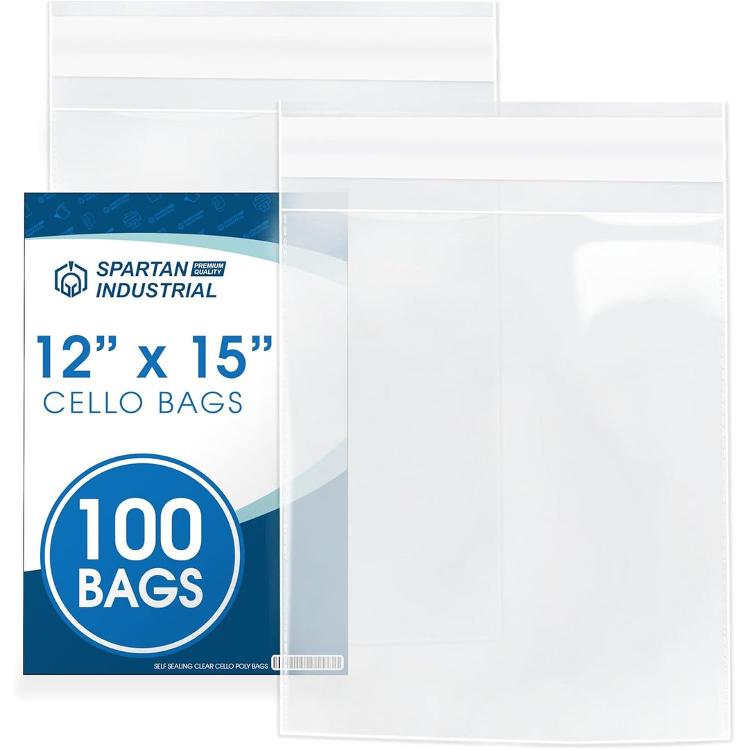 Clear Resealable Packaging Bags – 12 × 15 Inches, 100 Pack - Just Closeouts Canada Inc.